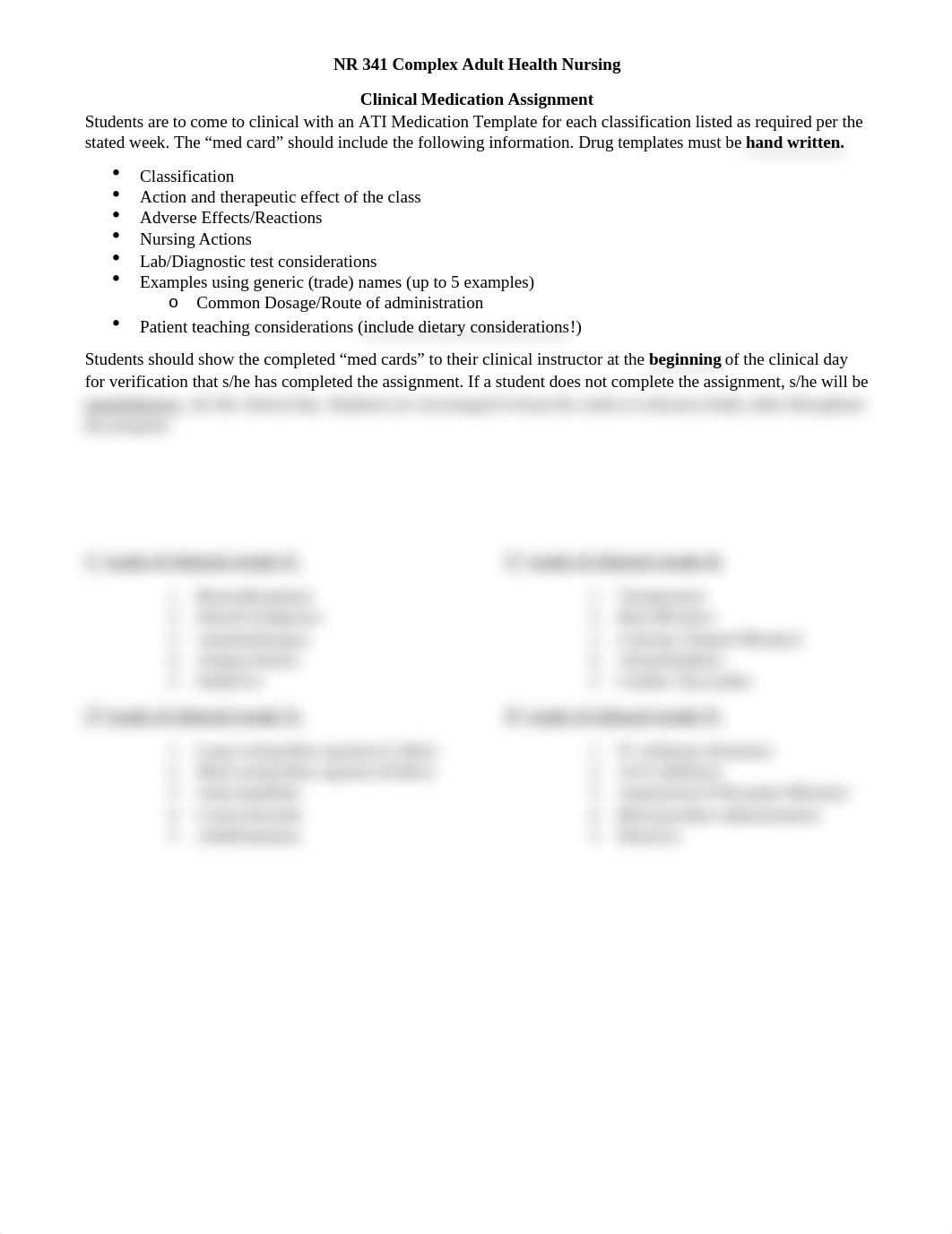 NR 341 - Clinical Medication Assignment 4 weeks.docx_dytj6afelh6_page1