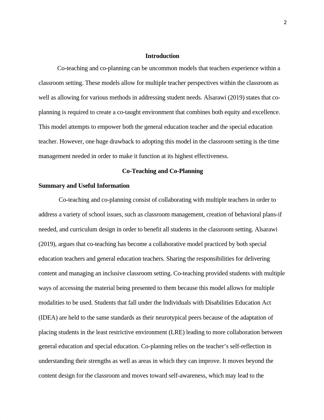 EDU62030-wk7_Co Teaching & Co Planning Reflection essay_dytl6ls2dh8_page2