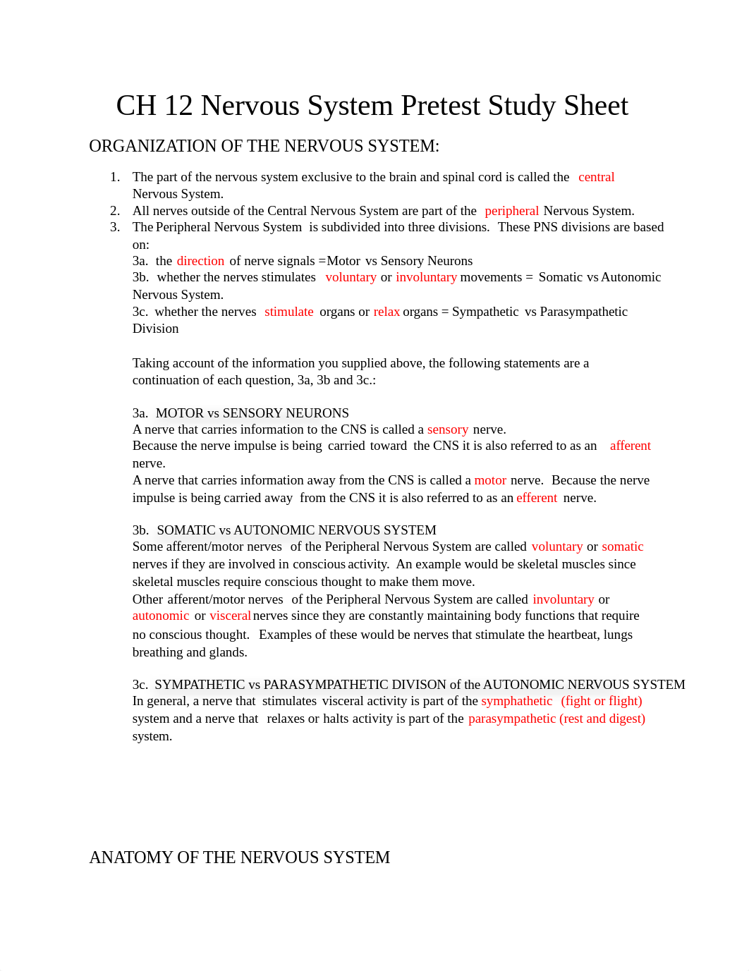 CH12 NERVOUS SYSTEM PRETEST STUDY SHEET - HLTH 125.docx_dytugayogas_page1