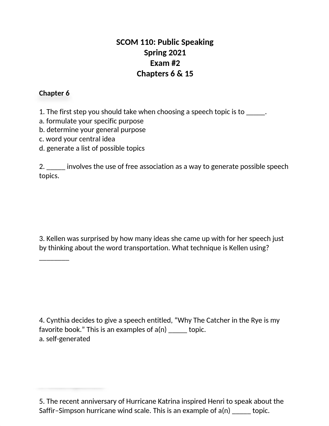 SCOM 110 Spring 2021 Exam 2.docx_dytymxzipen_page1