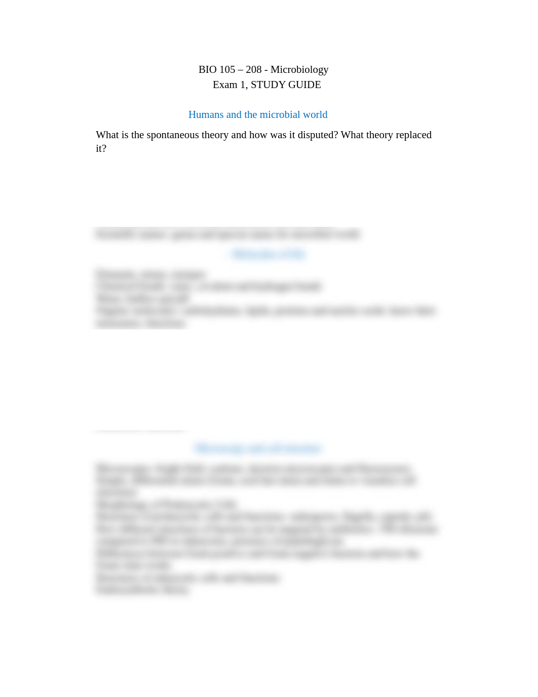 Bio 208-Exam 1-Study Guide.pdf_dyu5zkyp4wp_page1