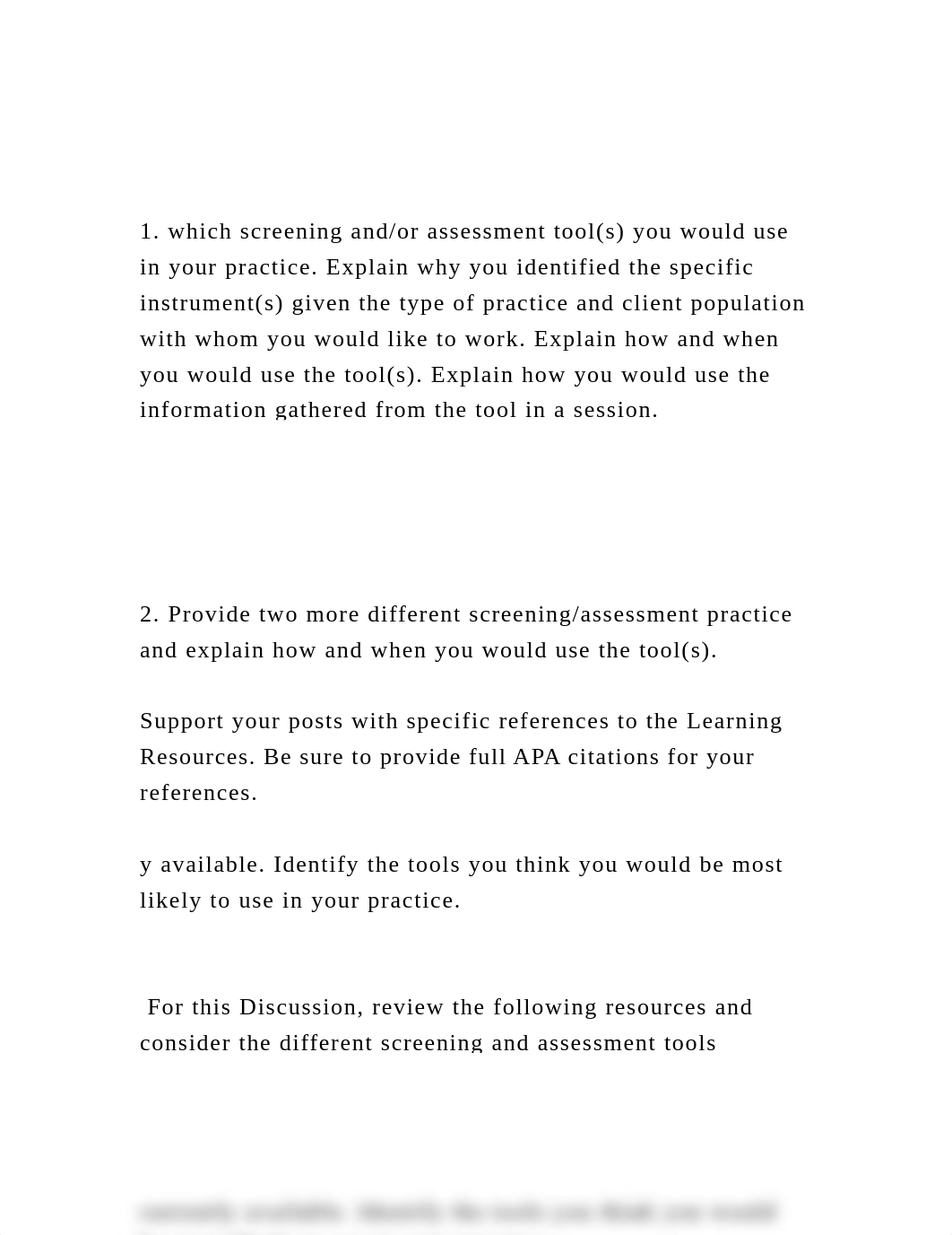 1. which screening andor assessment tool(s) you would use in yo.docx_dyukehbxscq_page2