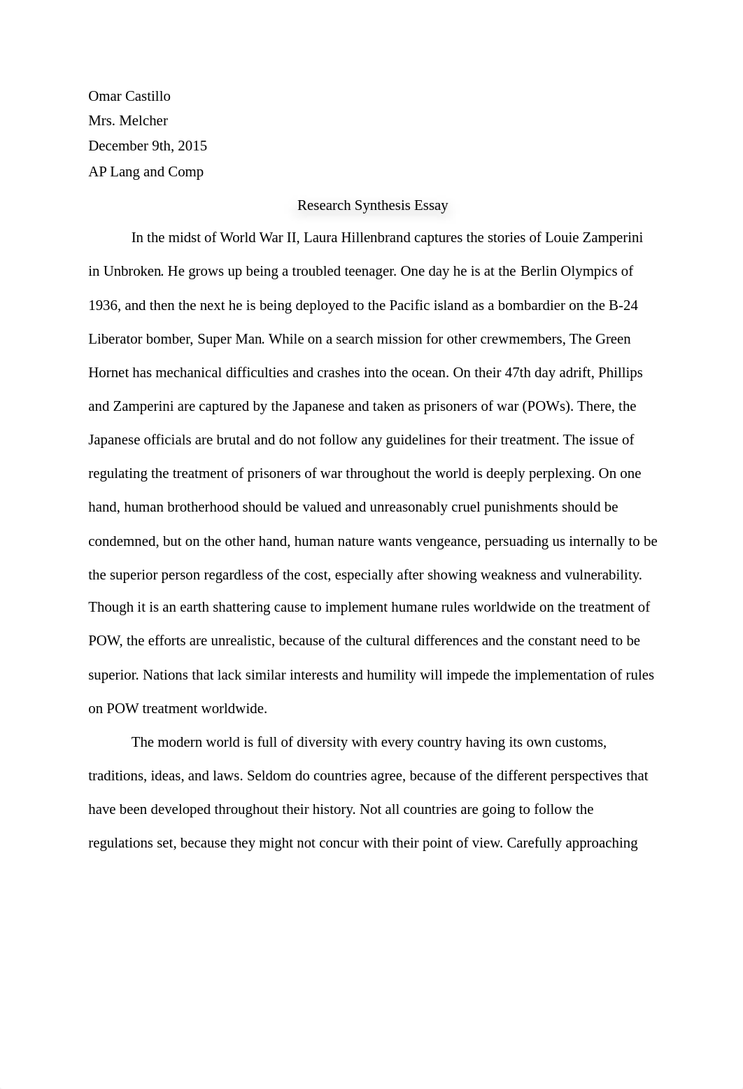 Research Synthesis Essay Unbroken.docx_dyukv6h1h1d_page1