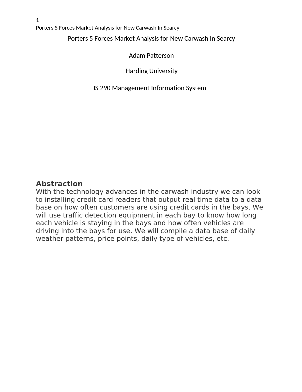 Porters 5 Forces Market Analysis for New Carwash In Searcy.docx_dyupw7p80b1_page1