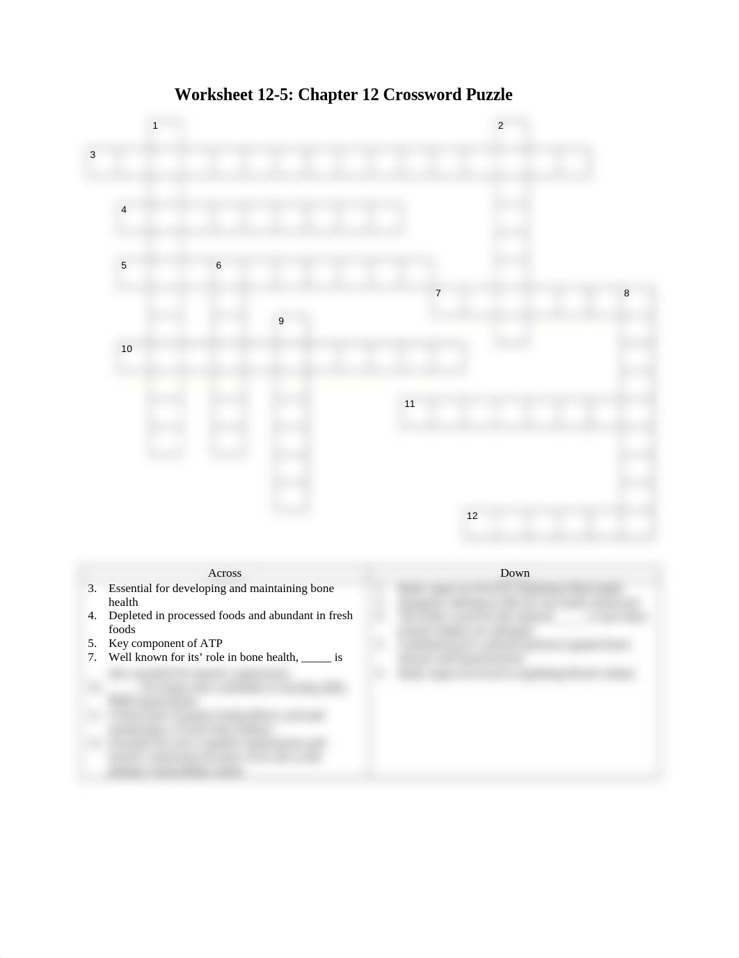 Worksheet Chapter 12 Crossword_dyuu28668sx_page1