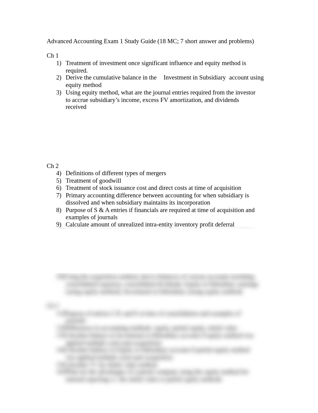 Advanced Accounting Exam 1 Study Guide_dyvbgdc5ur6_page1