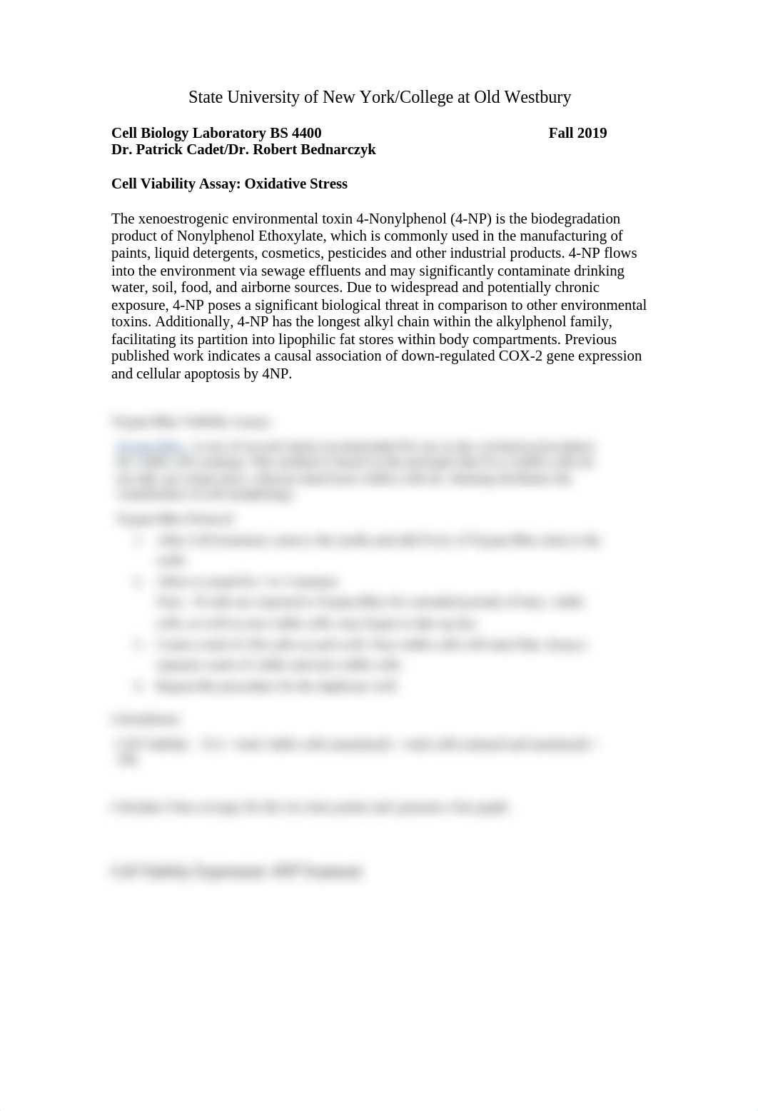 Cell Viability Assay Under Oxidative Stress Fall 2019.doc_dyvefljfl61_page1