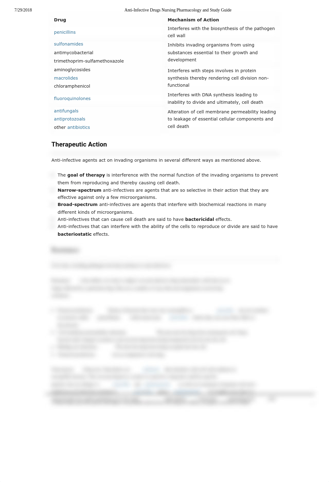 Anti-Infective Drugs Nursing Pharmacology Study Guide.pdf_dyvk5gun6dw_page2