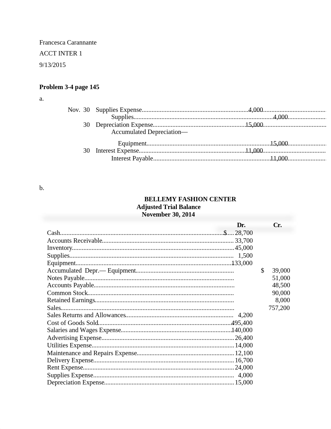 accting assignment chapter 3 problem 3-4 due sept 13_dyvm71quc5x_page1