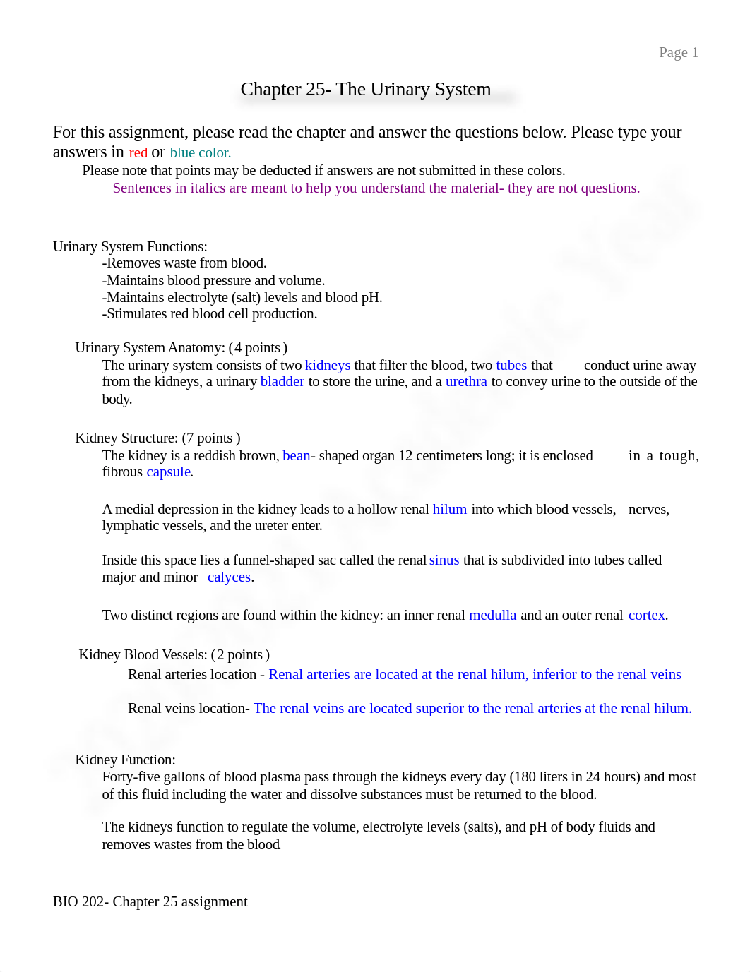 Chapter 25- The Urinary System Assignment20202021 (1).doc_dyvmt1nykg6_page1