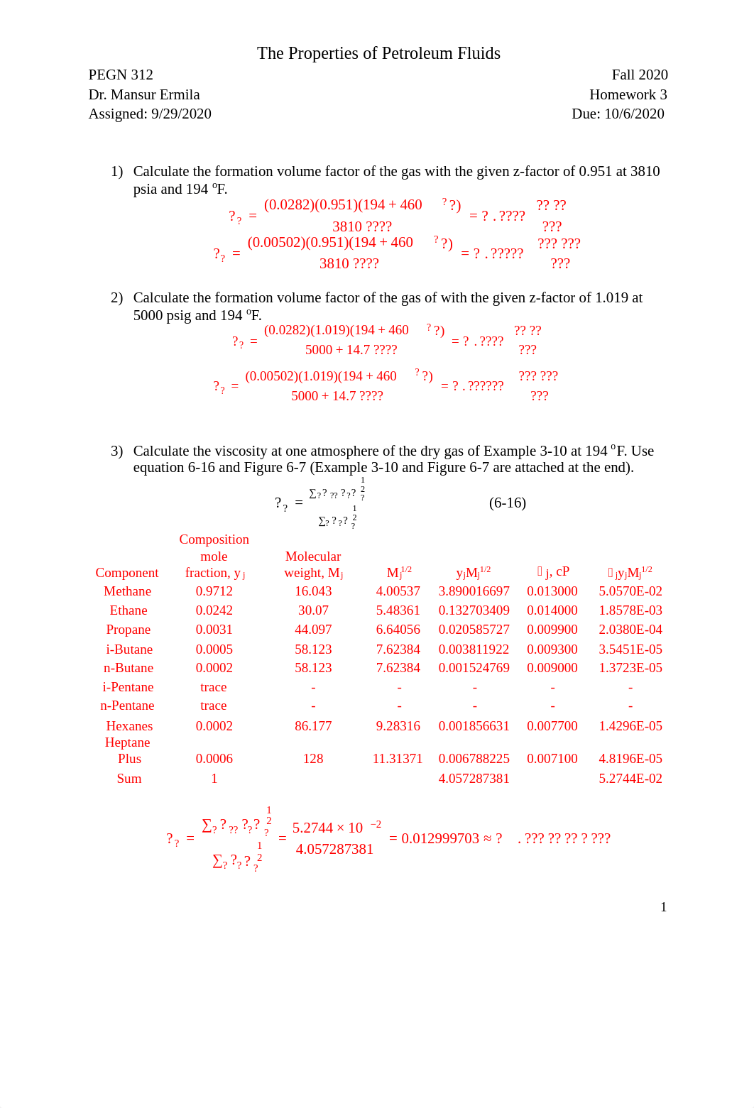 PEGN 312 HW#3_Solution.pdf_dyvp9ts56kg_page1