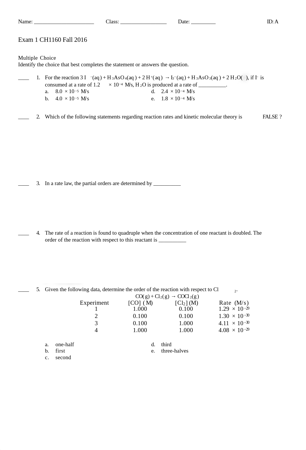 Old Practice Exam 1 with Key CH 1160.pdf_dyvvtbzl2su_page1