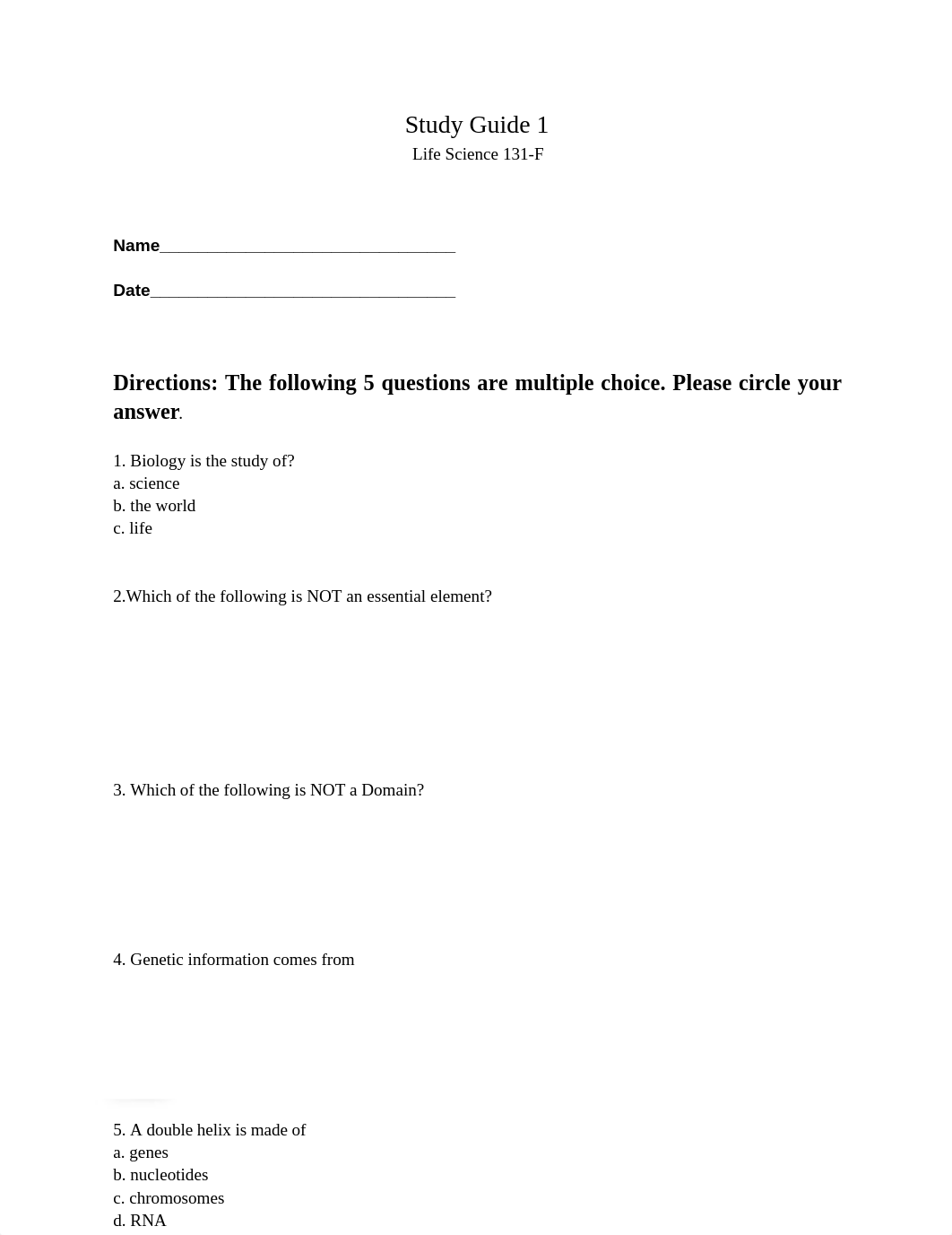 Study Guide 1 BIO 131-F.docx_dyvxl2g0zbi_page1