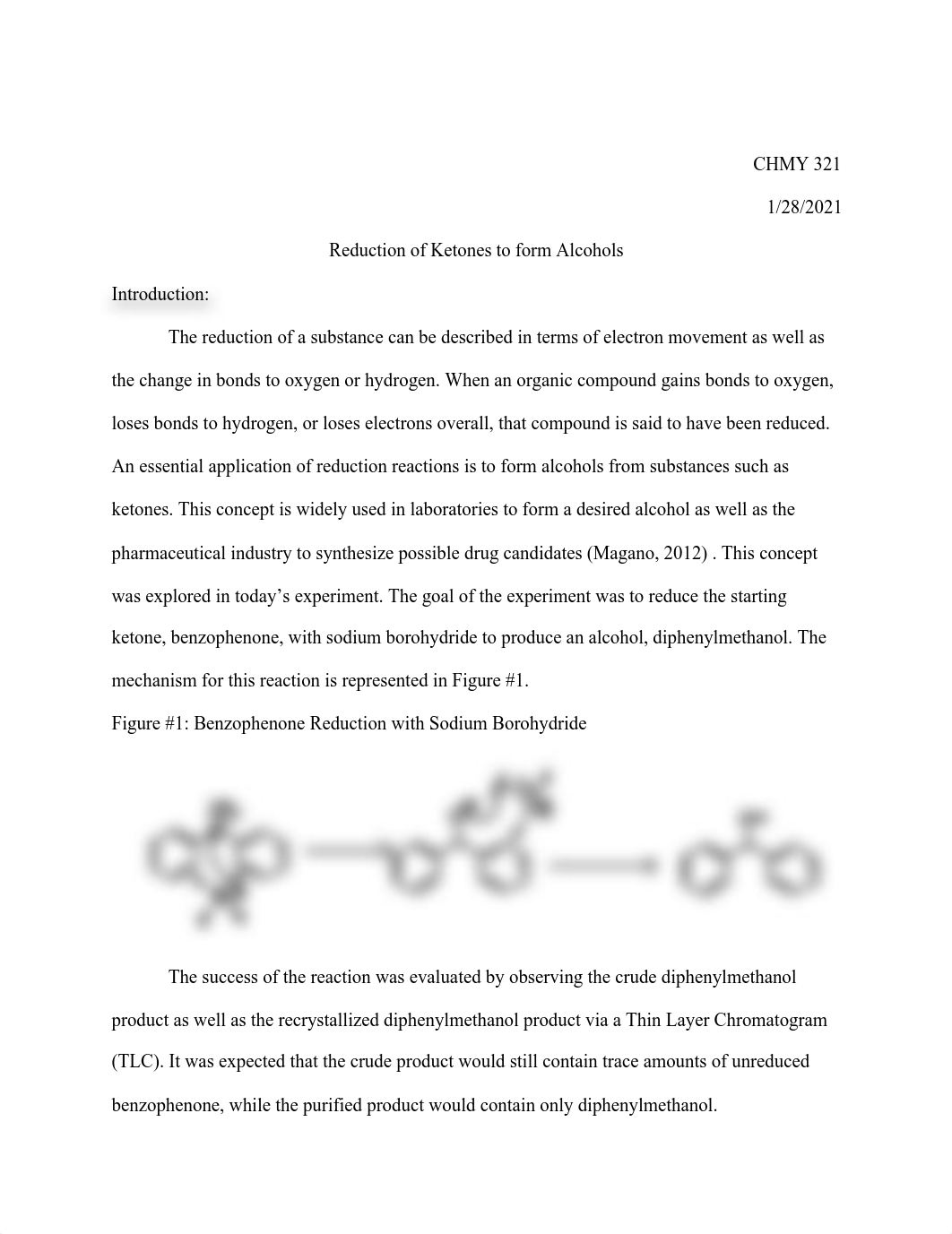 Reduction of Benzophenone Lab Report (2).pdf_dyvzz16hqpf_page1