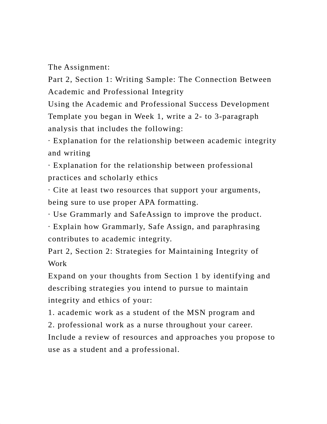 The AssignmentPart 2, Section 1 Writing Sample The Connection.docx_dywgi4o77uj_page2