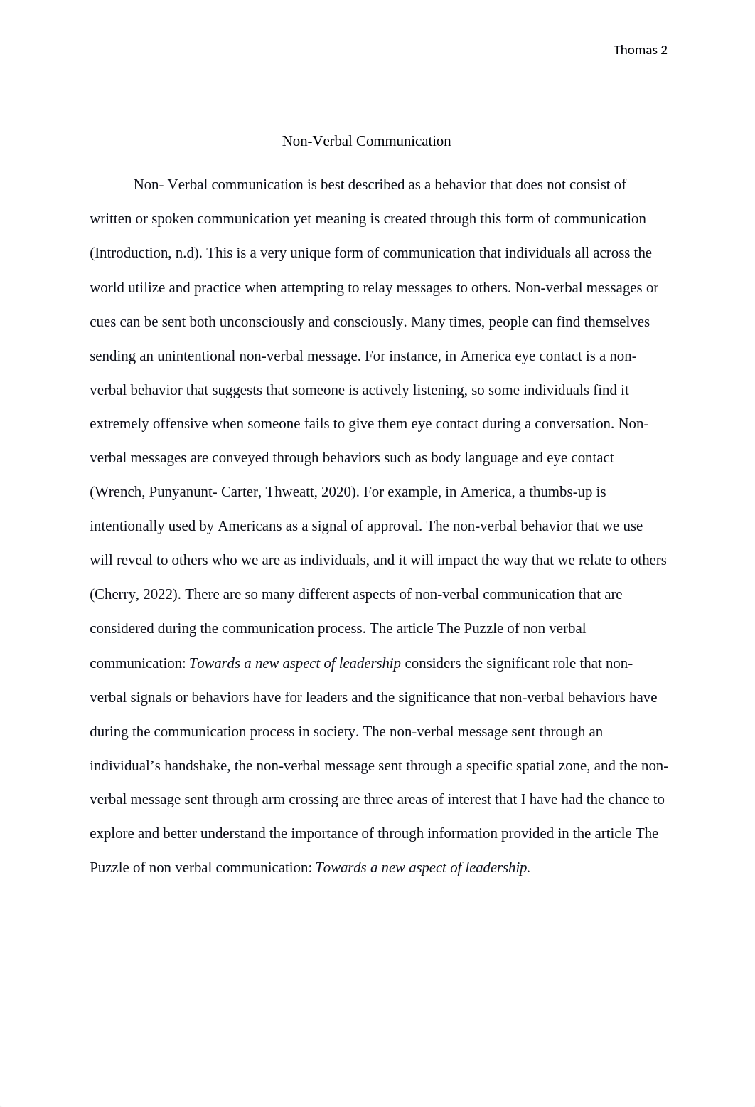 Week 3 - Non-Verbal Communication Essay (1).docx_dywjm7vhn7r_page2