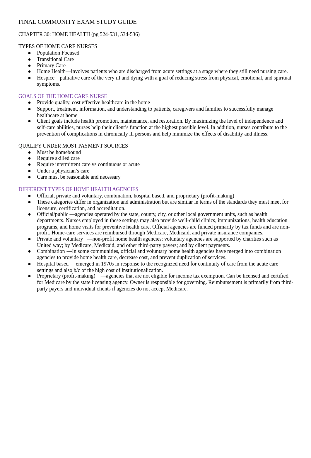 FINAL COMMUNITY EXAM STUDY GUIDE (2).docx_dywxbxkt2g0_page1