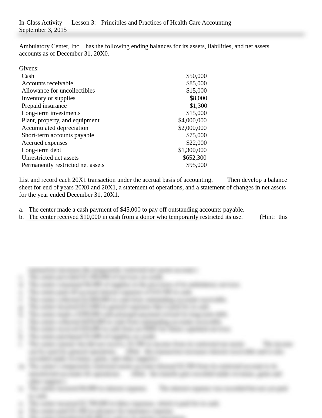 In-Class Activity - Lesson 3 Principles and Practices of Health Care Accounting.pdf_dyx5widdd4s_page1