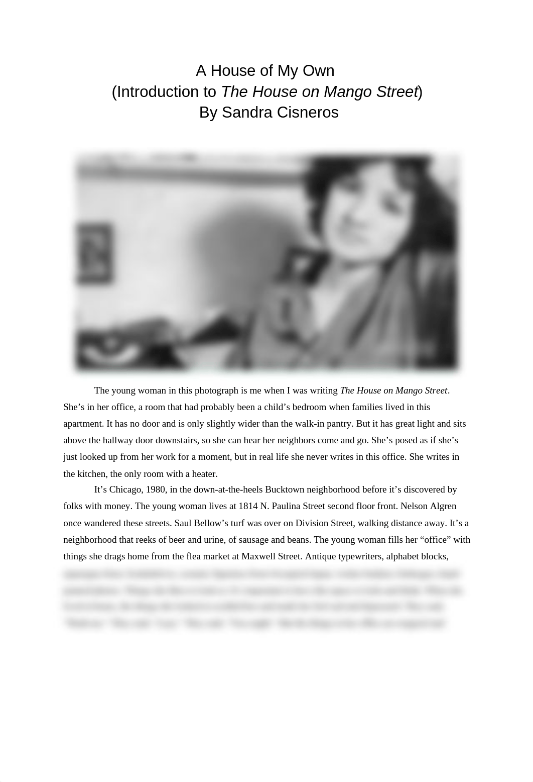 A_House_of_My_Own-_Sandra_Cisneros_Excerpts.docx_dyx9dx1ha2o_page1