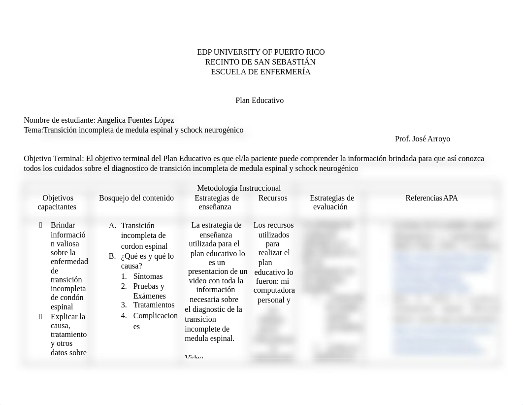 Tabla de Plan Educativo Tranccion incompleta de medula espinal.docx_dyxainhkz2u_page1