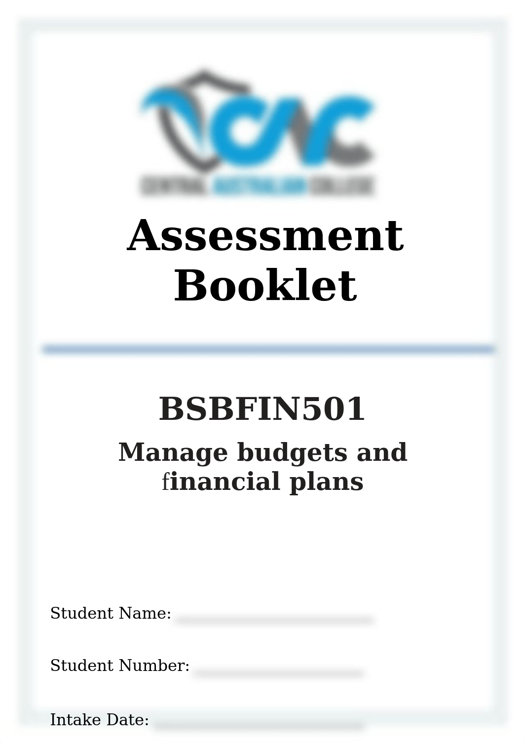 BSBFIN501_CAC Assessment Booklet.v1.0.docx_dyxdnap8mz9_page1