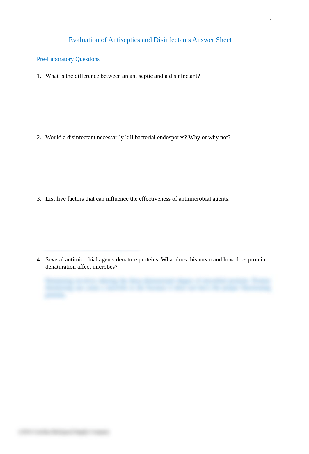 Evaluation of Antiseptics and Disinfectants Answer Sheet.docx_dyxo2wtp5lq_page1