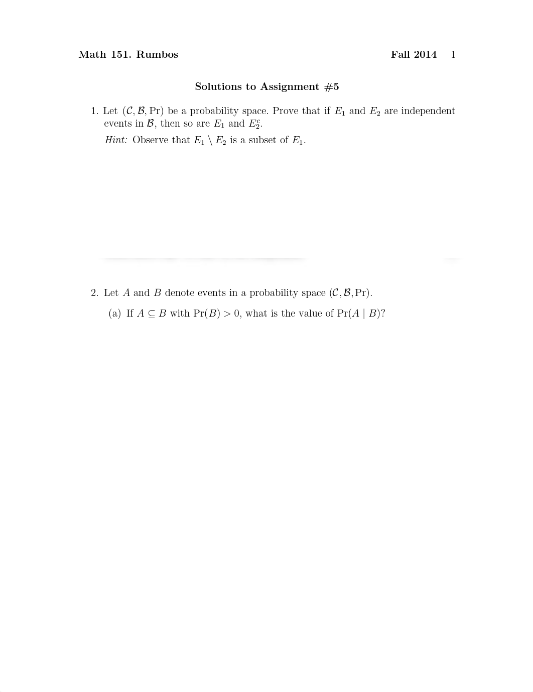 MATH 151 Fall 2014 Assignment 5 Solutions_dyxp62184r9_page1