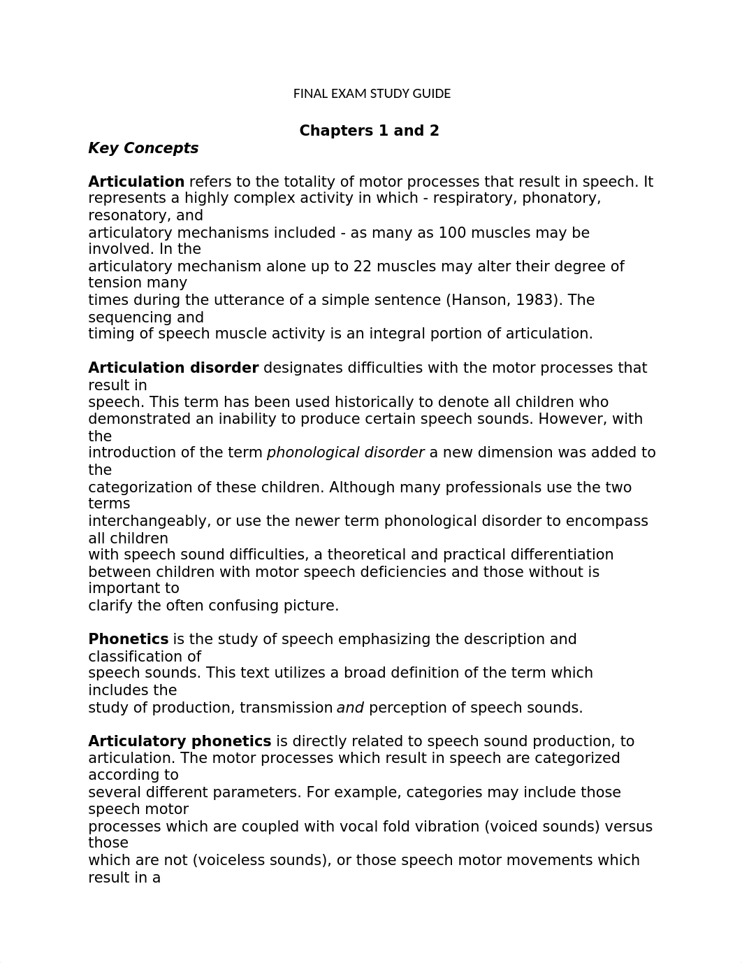 FINAL EXAM STUDY GUIDE CDIS 311 ARTIC:PHONO DISORDERS.docx_dyxuum20ry9_page1