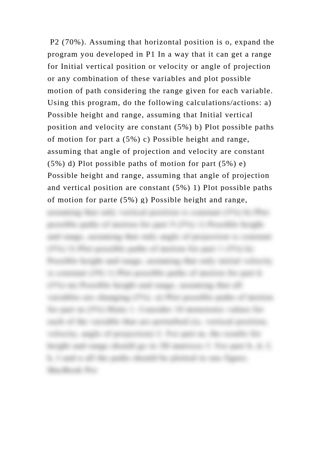 P2 (70). Assuming that horizontal position is o, expand the program .docx_dyxvs4ktq25_page2