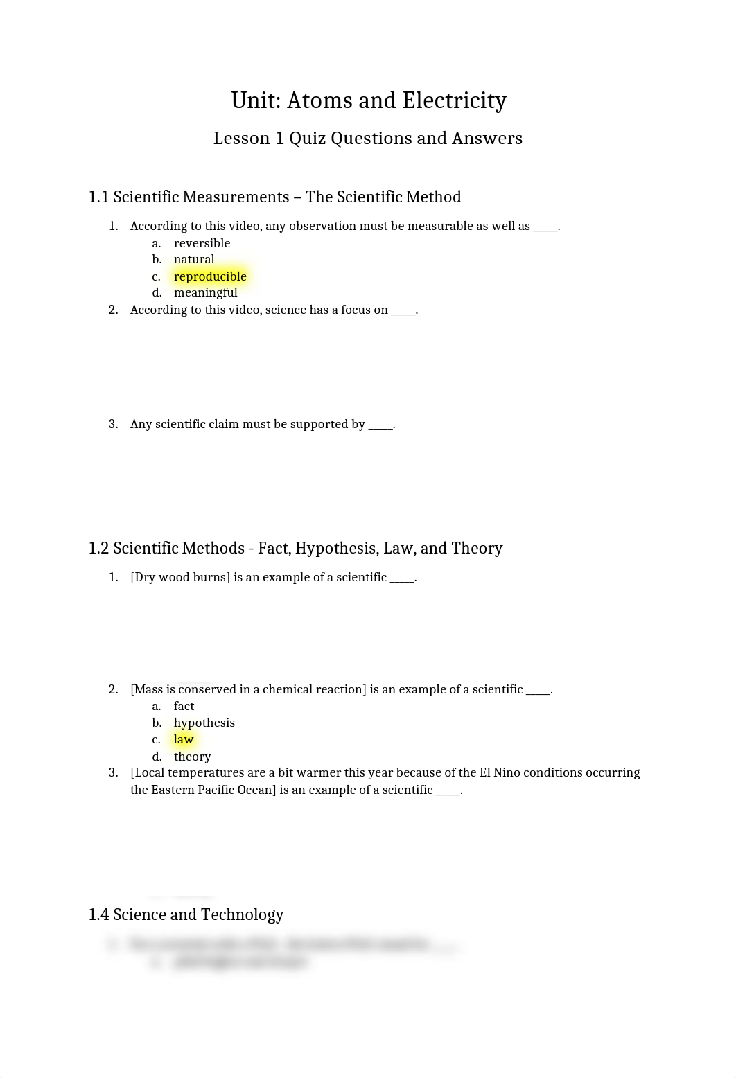 1) Unit, Atoms and Electricity, Lesson 1 Quizzes.docx_dyy8ybiij3t_page1