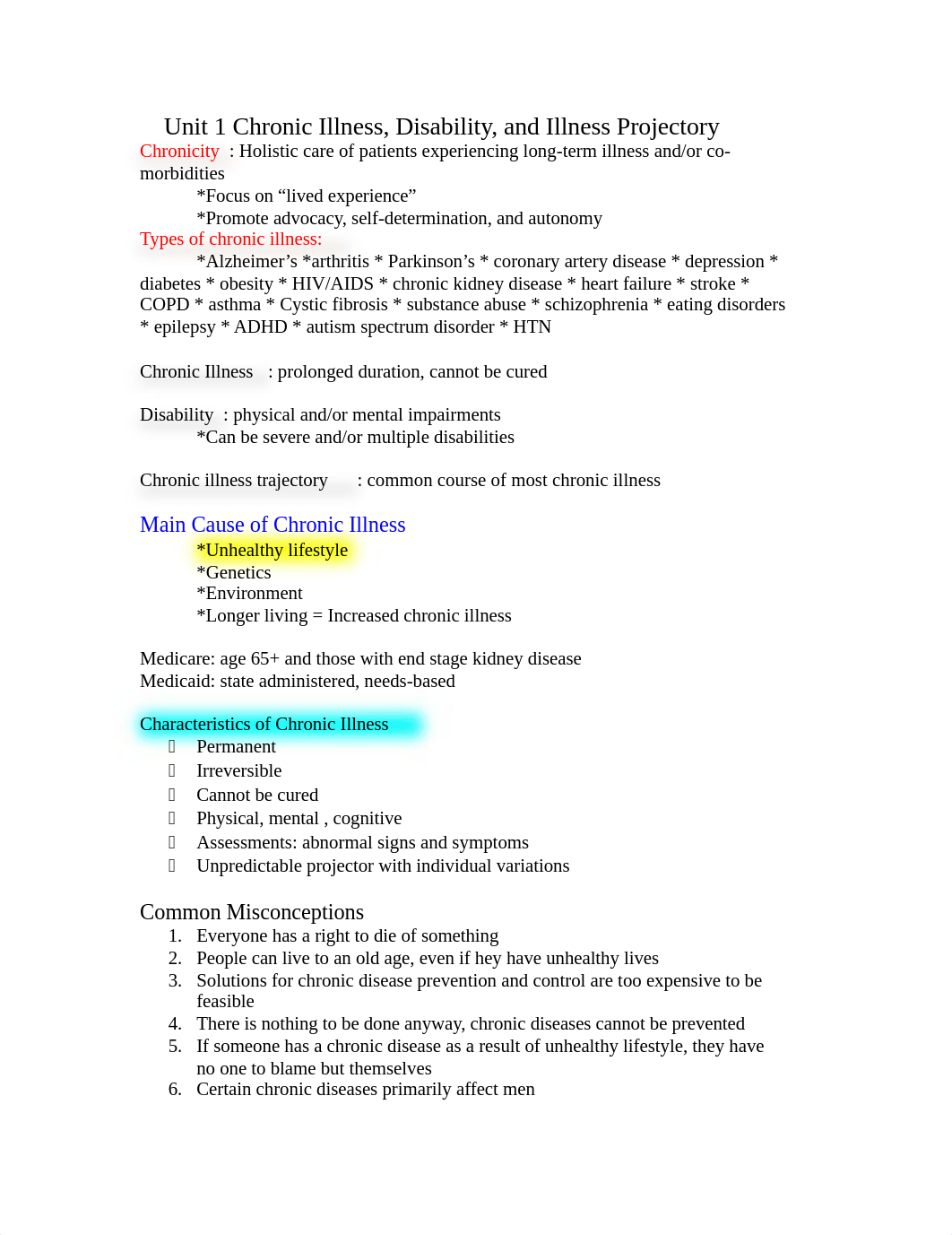 EXAM 1 Study Guide Chronic Illness_dyyo8oa4pf6_page1