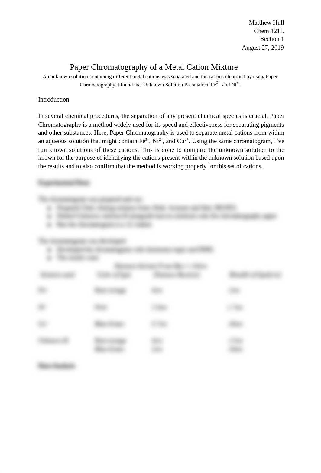 Paper Chromatography Lab Report_dyywv6jlg3u_page1