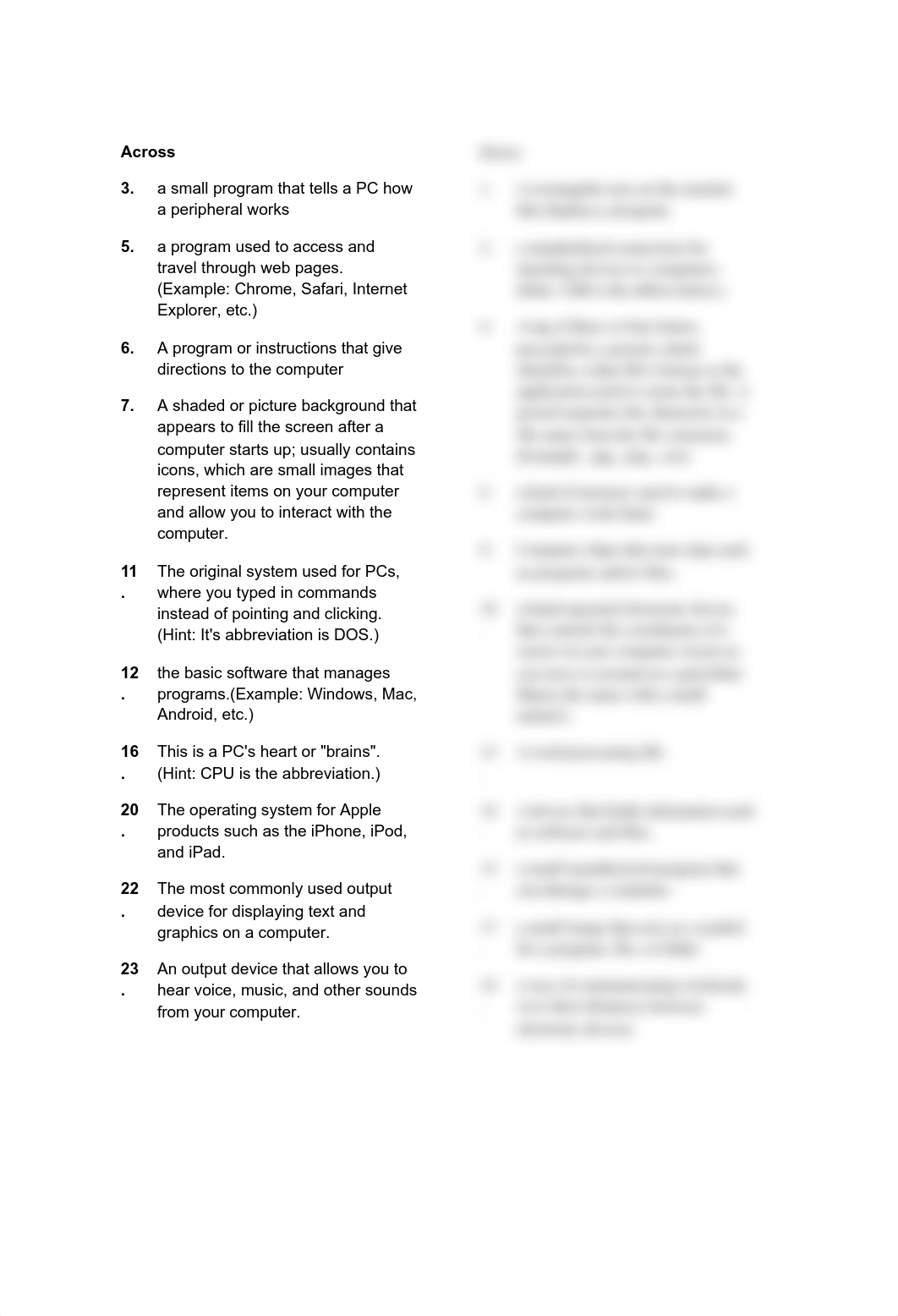 Computer Terms Crossword (Answer Key Included).pdf_dyz3kt5shkk_page2