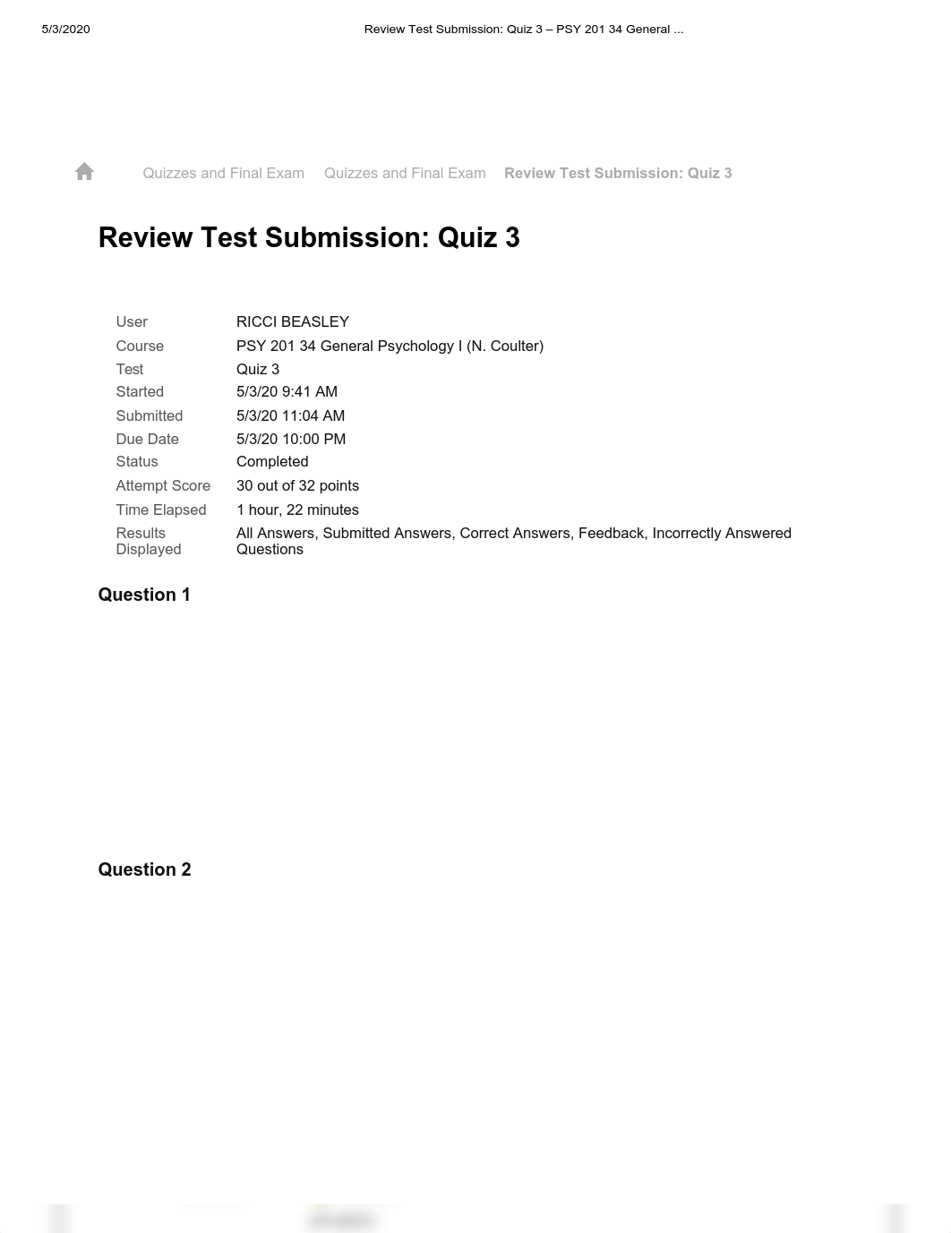 Review Test Submission_ Quiz 3 - PSY 201 34 General .._.pdf_dyz493k60kt_page1