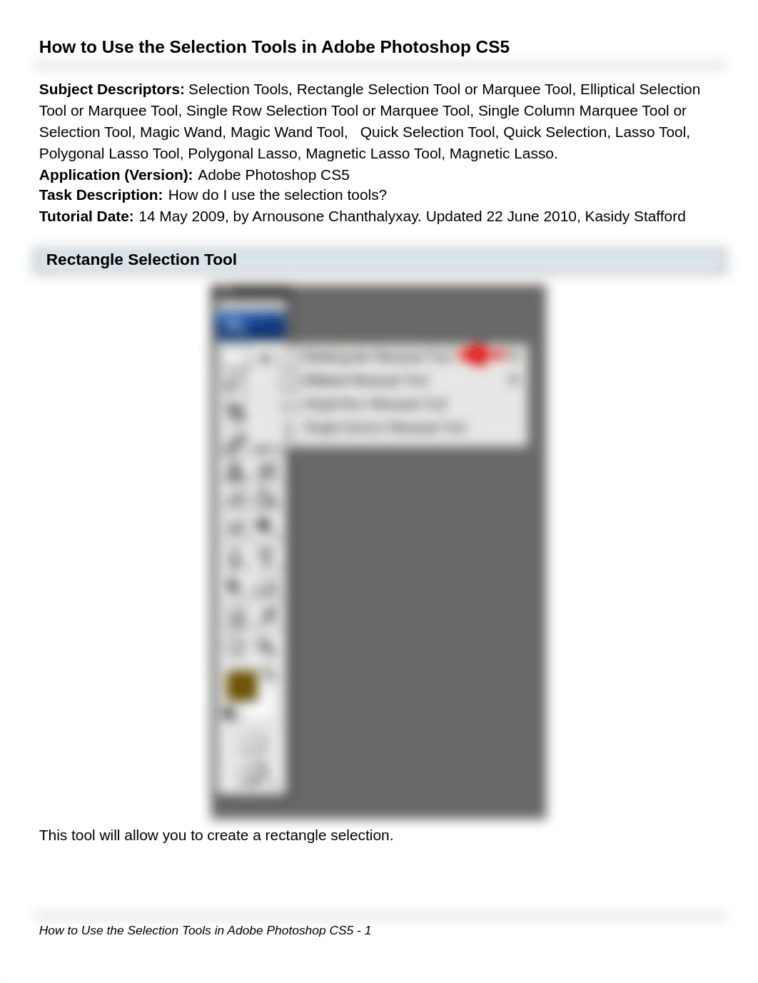 How to Use the Selection Tools in Adobe Photoshop CS5_dz00hhii825_page1