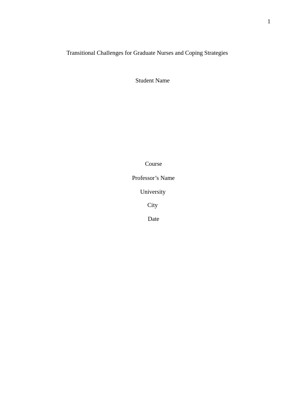 Transitional Challenges for Graduate Nurses and Coping Strategies.docx_dz0a3a9xp6p_page1