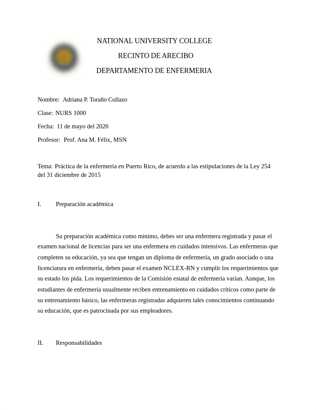 Práctica de la enfermería en Puerto Rico, de acuerdo a las estipulaciones de la Ley 254 del 31 dicie_dz0ckzpv45y_page1