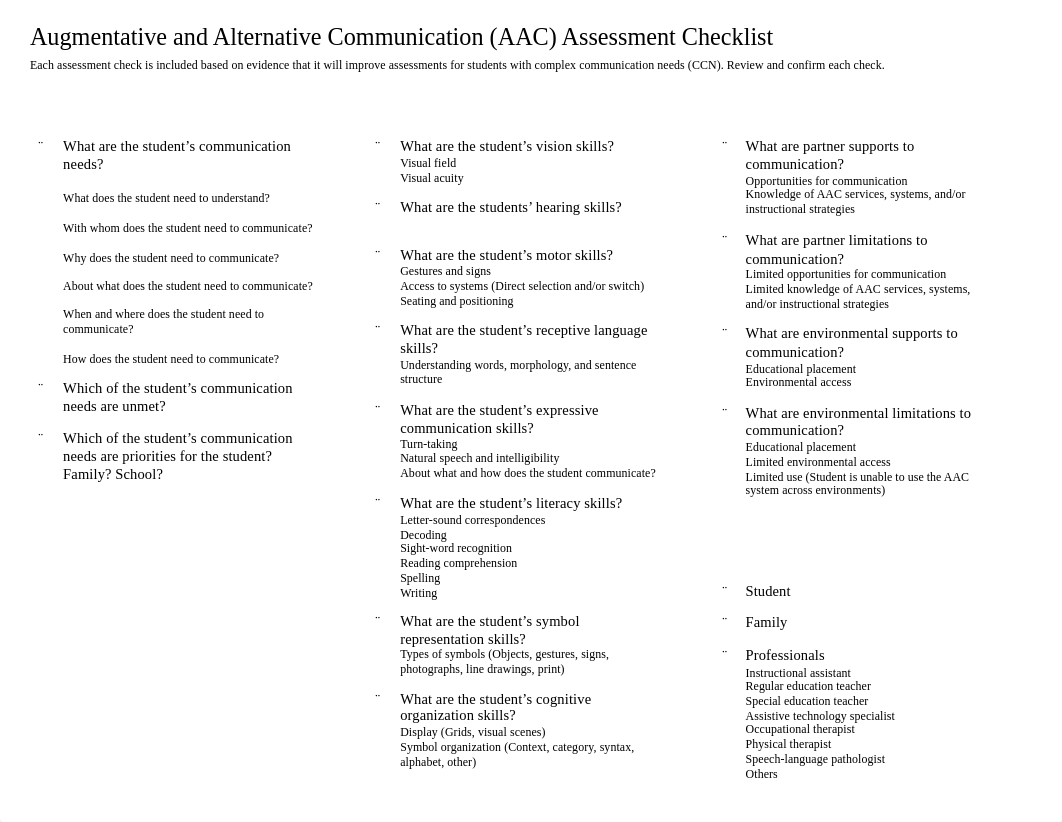 AAC Assessment Checklist.pdf_dz0gv8t6a5s_page1