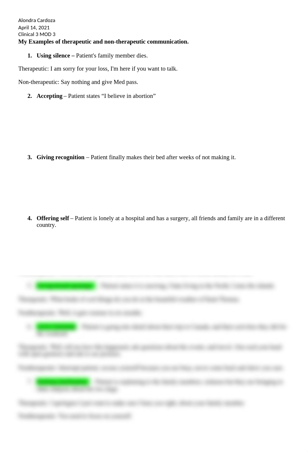 17 Therapeutic Communication Techniques Assignment.docx_dz1izfmp8vc_page1