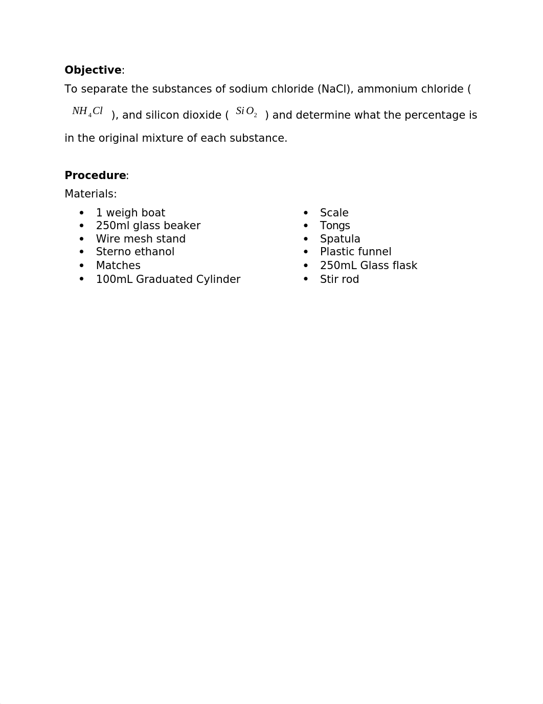 Separation of a Mixture Lab Report_dz1ksrw4mfk_page2