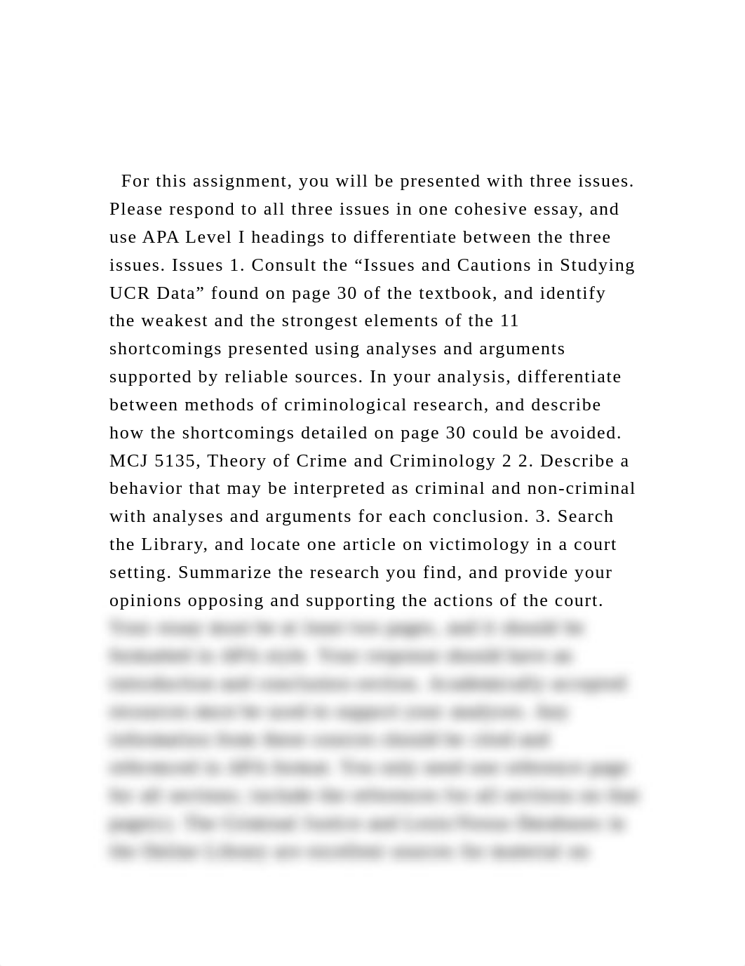 For this assignment, you will be presented with three issues. P.docx_dz1li695zz4_page1