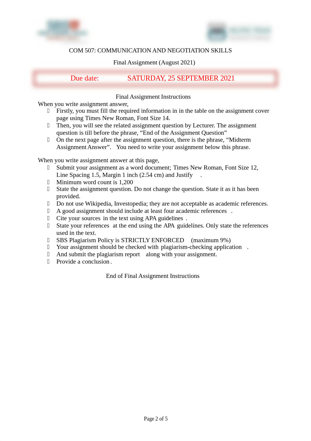 COM 507 Final Assignment Question (Aug 2021).docx_dz1oibbrkfy_page2