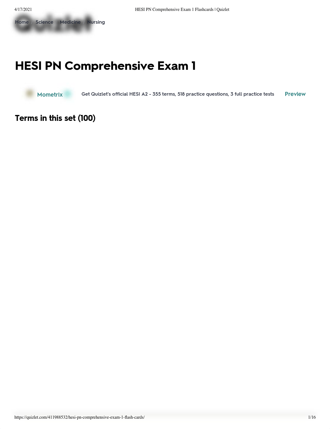 HESI PN Comprehensive Exam 1 Flashcards _ Quizlet.pdf_dz1t9ckqeo8_page1