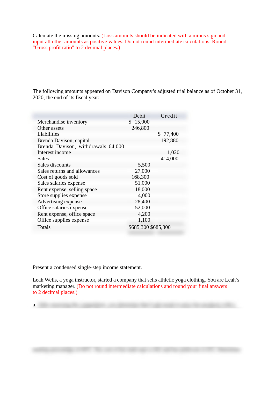 Calculate the missing amounts. aaaaahhh.docx_dz1xmlzggs3_page1