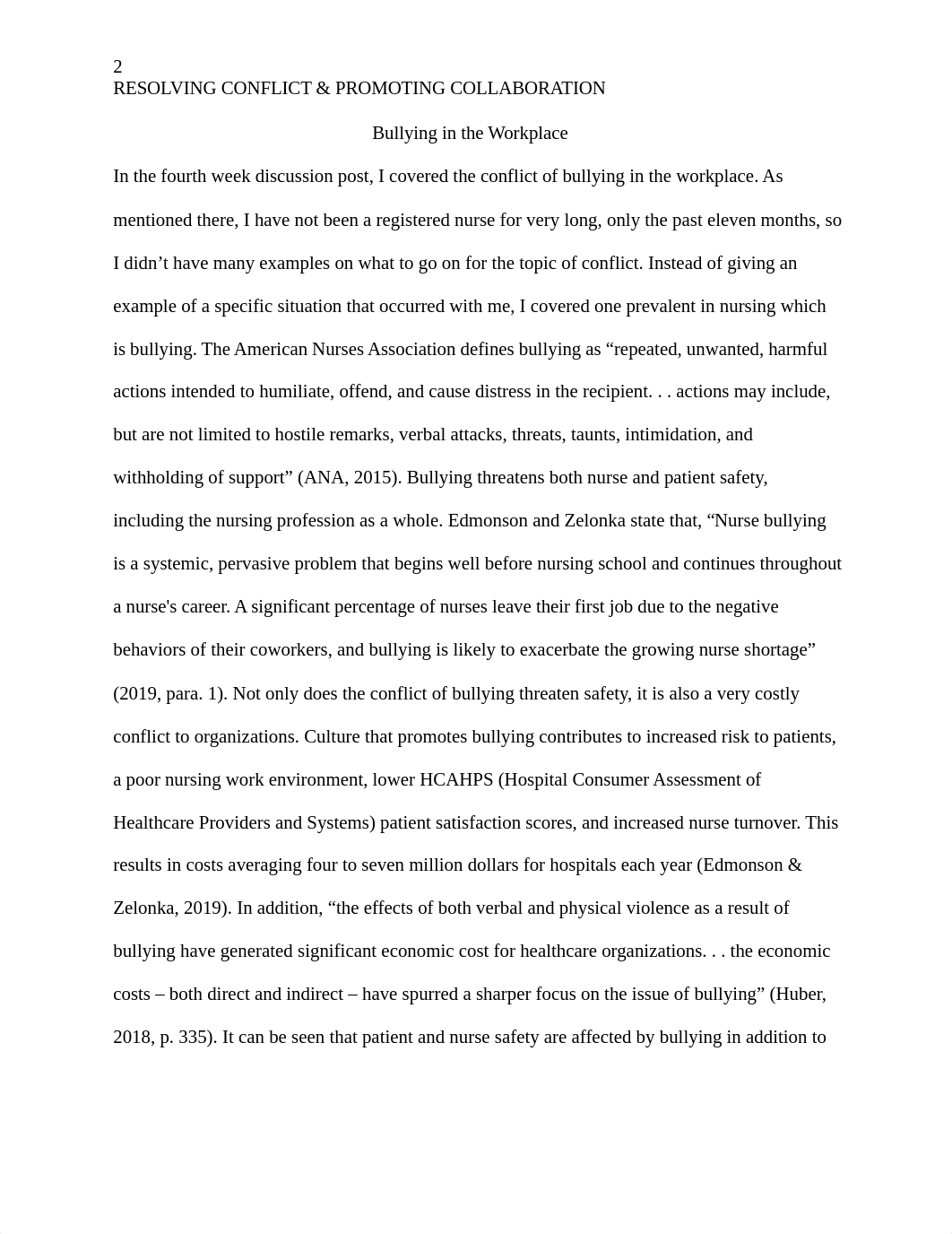 NU 605 - A plan to Resolve Conflict Paper.docx_dz22xllou9r_page2