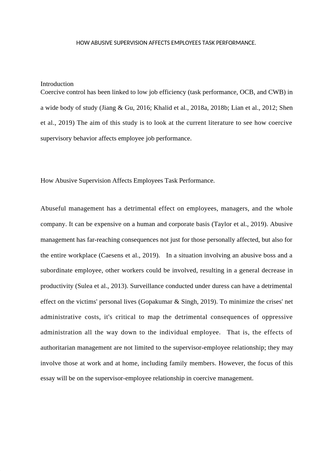 HOW ABUSIVE SUPERVISION AFFECTS EMPLOYEES TASK PERFORMANCE.docx_dz2emtc34jx_page1