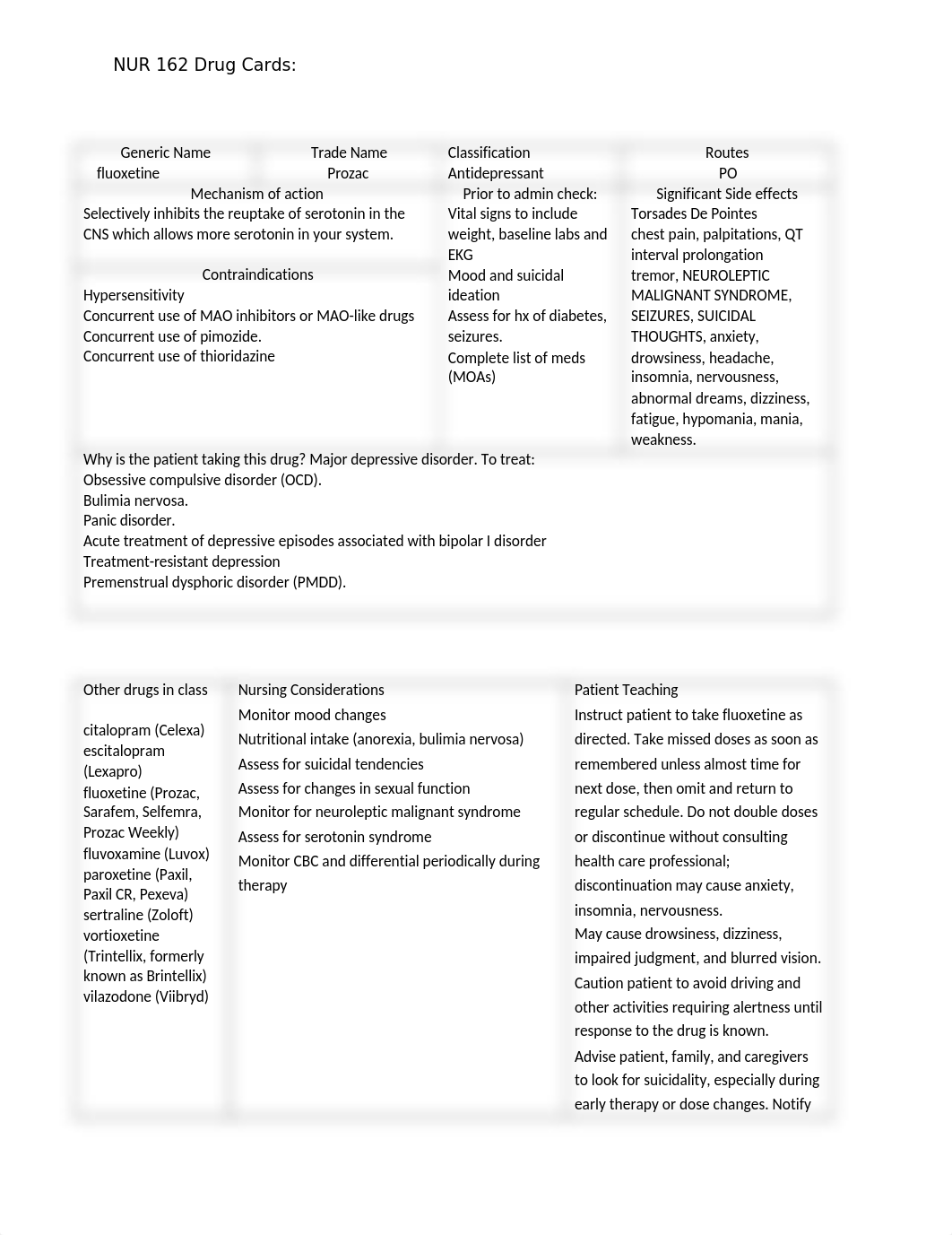 NUR 162 Drug cards­_Antidepressants .docx_dz2h59cgwz4_page1