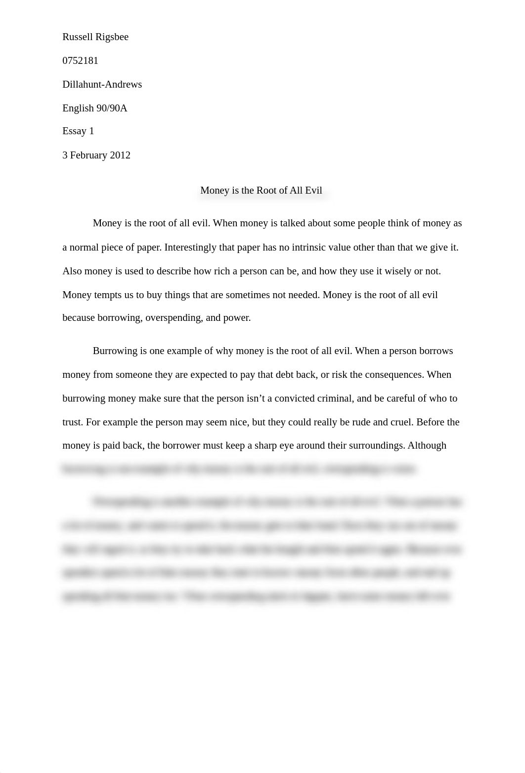 Money is the Root of All Evil Essay.docx_dz2so2onjqa_page1