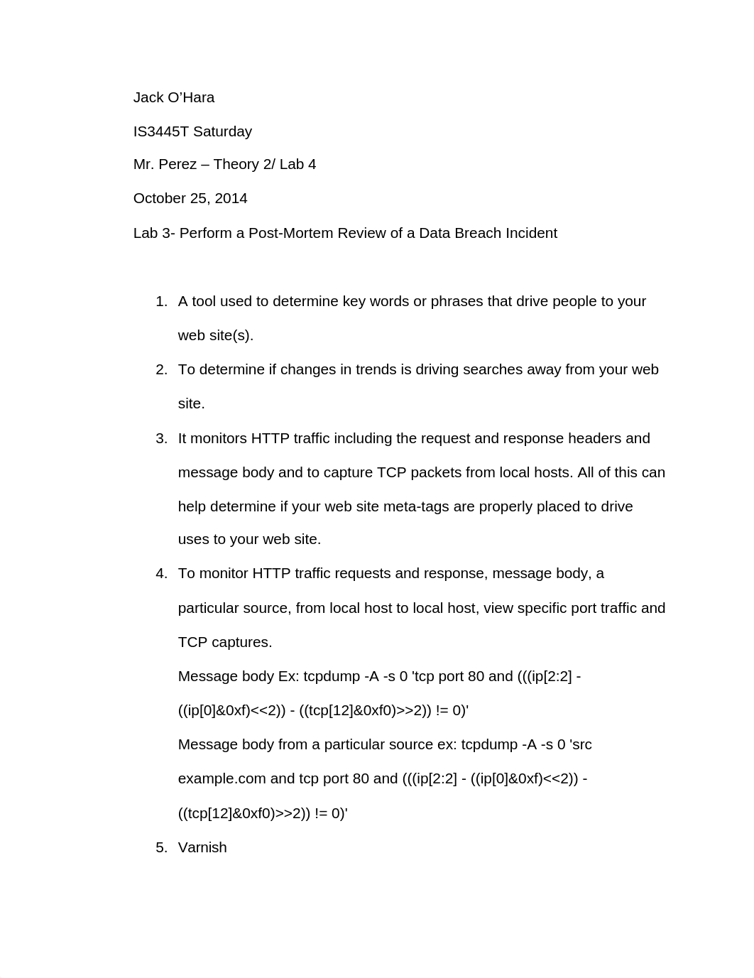 Lab 3 - Post-mortem review of a data breach incident 25 October 2014_dz2ugaipm8i_page1