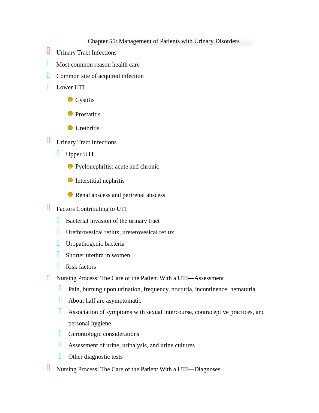 Chapter 55 Management of Patients with Urinary Disorders.docx_dz33xv1siuv_page1